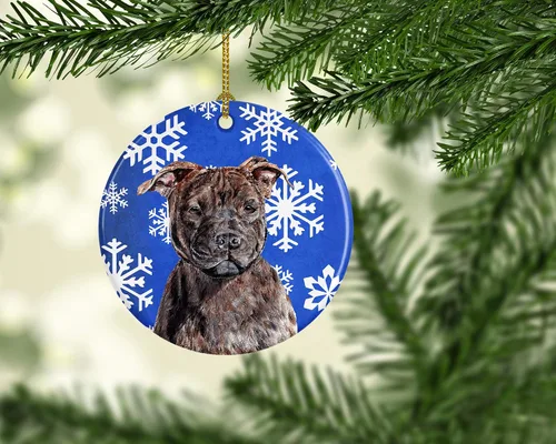 Vista 374 de Caroline's Treasures Cavalier Spaniel - Adorno de cerámica para colgar en el árbol de Navidad, para el hogar, Navidad, fiestas, regalo, 3 pulgadas