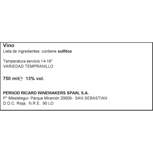 Vista 8 de Vino Tinto Campo Viejo 1,2 kg