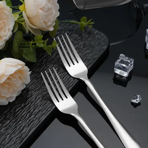 Vista 8 de Juego de 36 Piezas de Tenedores de Cena - Tenedores de Cubiertos de Acero Inoxidable Windsor de 7.1 Pulgadas Aptos para Lavavajillas para 36