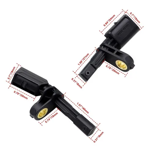 Vista 3 de SecosAutoparts Sensor de velocidad de rueda ABS delantera y trasera para VW Golf Beetle CC Jetta Passat Bora Fit para Audi TT Fit para Seat Leon