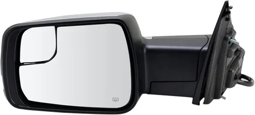 Vista 117 de TRQ Espejo plegable con calefacción eléctrica del lado del conductor con indicador de punto ciego pintura a juego negro liso compatible con Kia
