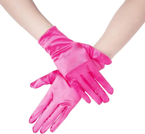 Vista 3 de JISEN Guantes de terciopelo satinado de los años 20 para mujer, formal, boda, banquete, fiesta, boda, ópera, manopla colorida