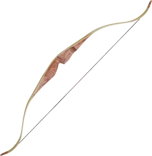 Vista 10 de SAS Maverick 60" One Piece Traditional Wood Hunting Recurve Bow Marrón