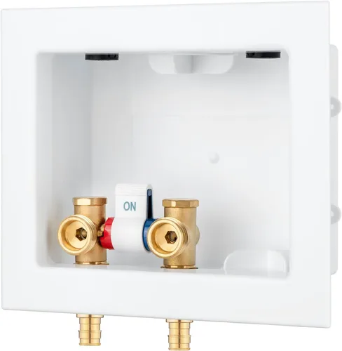 Vista 13 de (1 Paquete) Lidertik Caja de Salida para Lavadora Crimpar PEX-B, Válvula de Control Simple con Amortiguadores de Golpe de Ariete de Acero