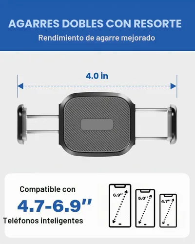 Vista 6 de OQTIQ - Soporte de teléfono para bicicleta Peloton, soporte de teléfono para manillar de bicicleta estática