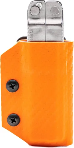 Vista 8 de Clip & Carry Kydex - Funda multiherramienta para The Leatherman PST, fabricada en Estados Unidos, funda para múltiples herramientas, color negro