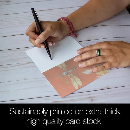 Vista 4 de Tree-Free Greetings - Tarjetas para todas las ocasiones - Diseños artísticos - 12 tarjetas de felicitación + sobres blancos - Hecho en Estados