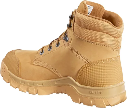 Vista 8 de Carhartt Botas de trabajo resistentes y flexibles para hombre de 6 pulgadas, Trigo, talla única