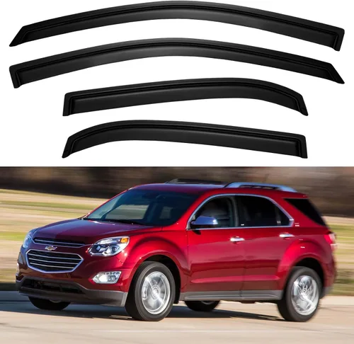 Vista 210 de YQAUTEC - Viseras para ventana, protectores contra la lluvia, compatibles con Subaru WRX 2015-2021, deflectores de viento para ventanas, viseras