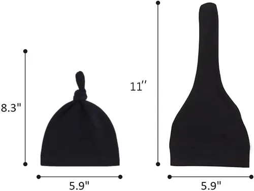 Vista 5 de Gorro de punto ajustable de algodón suave y lindo para bebé unisex