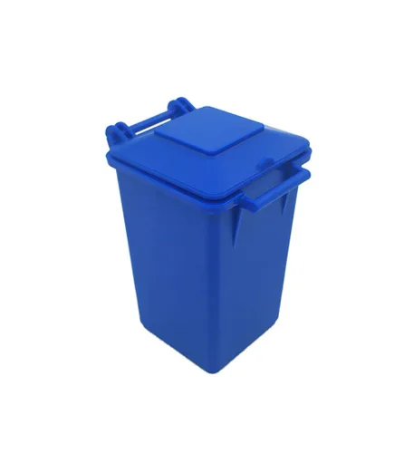 Vista 3 de Juego de basura automotriz de 3 colores ABS plástico pequeño cubo de basura camión de basura juguete