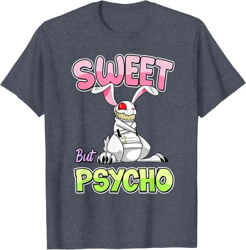 Vista 51 de Sweet But Psycho Shirt Bunny Creepy Gothic Rabbit Funny T-Shirt