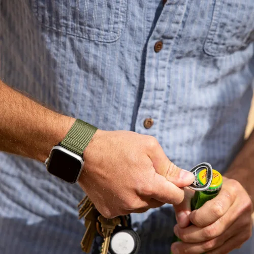 Vista 3 de Carterjett - Correa para Apple Watch 1.732 pulgadas, 1.654 pulgadas, 1.575 pulgadas, 1.496 pulgadas, nailon NATO, correas iWatch, mujeres y hombres