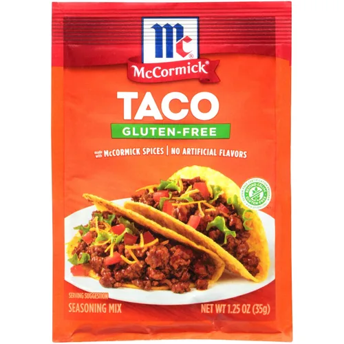 Vista 2 de Mezcla de condimentos para tacos sin gluten de McCormick, 1.25 oz (Paquete de 12)