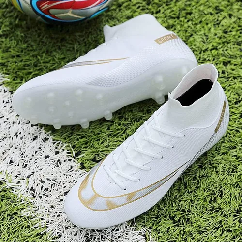 Vista 5 de YEFDG - Botas de fútbol para hombre zapatos de fútbol con tacos y tacos para adultos cómodos atléticos exteriores interiores competición