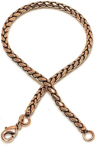 Vista 3 de Unisex Copper Healing Bracelet Solid Magnetic Therapy Bangle Natural Pain Relief Gift for Men & Women 5-10 inch
