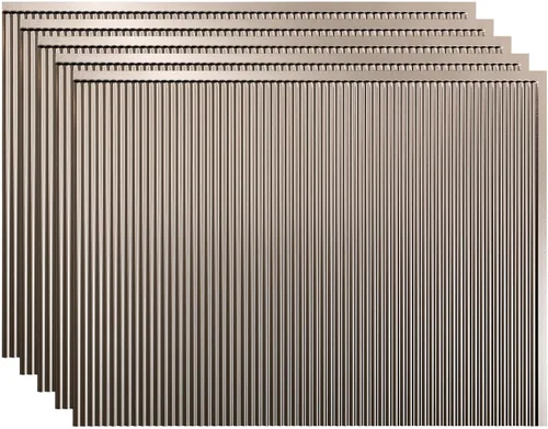 Vista 12 de FASÄDE Panel decorativo de mosaicos de vinilo en bermuda bronce (muestra de 6x6 pulgadas)