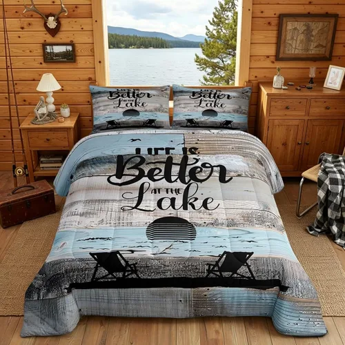 Vista 43 de Erosebridal Juego de edredón de ancla náutica, juego de ropa de cama con brújula oceánica, tamaño individual para niños, adolescentes y adultos