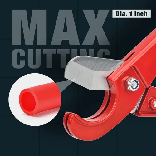 Vista 2 de Cortador de tubos Pex para capacidad de corte de 1/8"-1", cortador