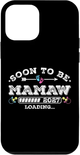 Vista 16 de Soon to Be Mamaw 2027 Loading for Pregnancy Announcement Case for iPhone XR