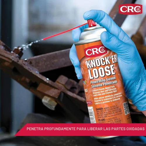 Vista 3 de CRC Knock'er Loose Solvente Penetrante 03020 – [Rojizo] 13 WT. Oz., Solvente Penetrante y Lubricante de Grado Industrial