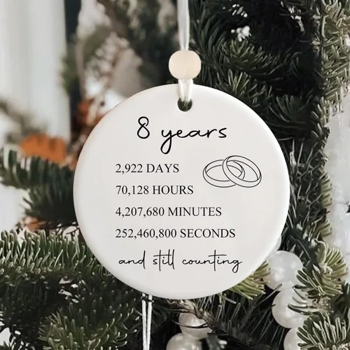 Vista 7 de 8ª boda de bronce para pareja, esposa, marido, 8 años, regalo de matrimonio para él y ella