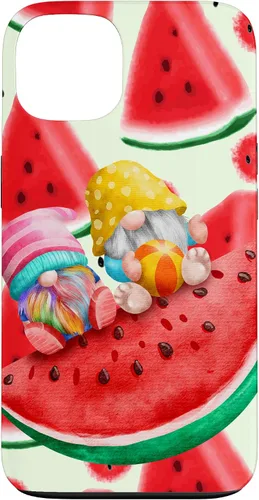 Vista 7 de Summertime with My Gnomies Watermelon Retro Beach Summer Case for iPhone 17