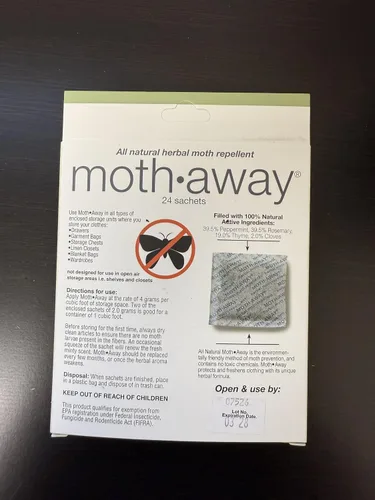Vista 8 de Richards Homewares Moth Away - Repelente natural no tóxico a base de hierbas, 24 bolsitas