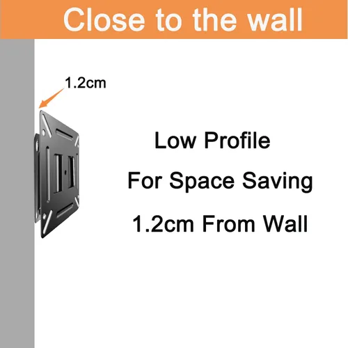 Vista 3 de Soporte de pared para monitor para la mayoría de televisores de 14 a 24 pulgadas, soporte universal de pared para TV pequeño para caravana, soporte