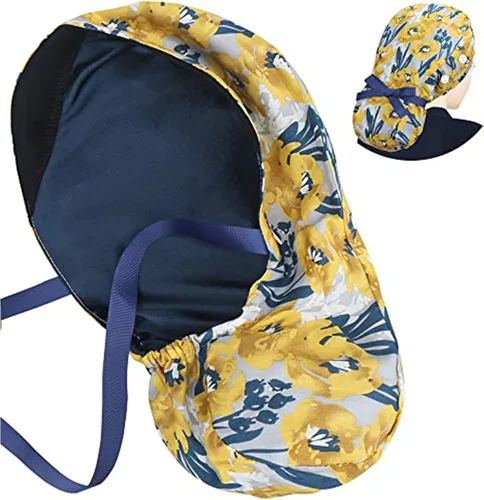 Vista 32 de Scrub Caps for Women Surgical Caps Nurse Hat Functional Ponytail Holder for Long Hair Single or Satin-Lined