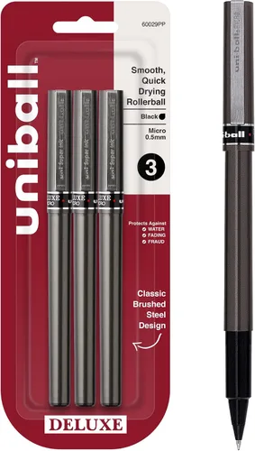 Vista 10 de uni-ball Deluxe 60027 - Bolígrafos de bola con micropunta, color azul