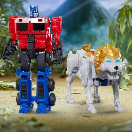 Vista 4 de Transformers: Rise of The Beasts Movie, Beast Alliance, Beast Combiners, paquete de 2 juguetes Optimus Prime y Lionblade Toys, a partir de 6 años, 5