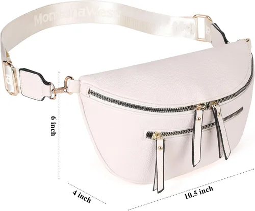 Vista 4 de Bolsos tipo bandolera Montana West para mujer Bolso de cintura con bandolera ajustable