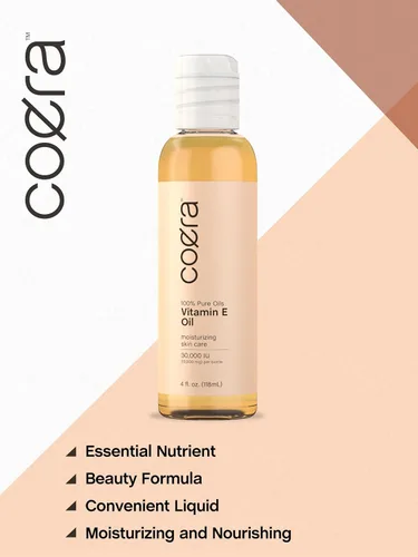 Vista 4 de Coera Aceite de vitamina E 100% puro 30,000 UI 4 onzas líquidas Para cara, piel, cabello y cuerpo Libre de parabenos, SLS y fragancias
