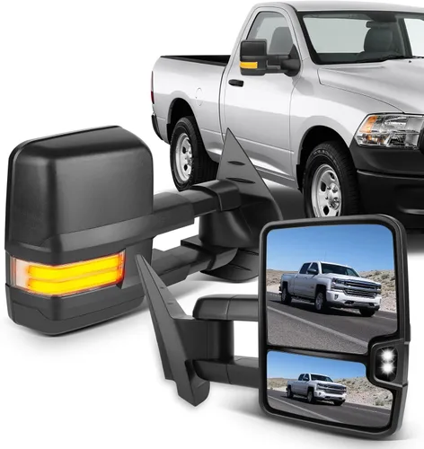 Vista 10 de ECCPP - Espejos de remolque de repuesto para Chevy Silverado 2007-2014