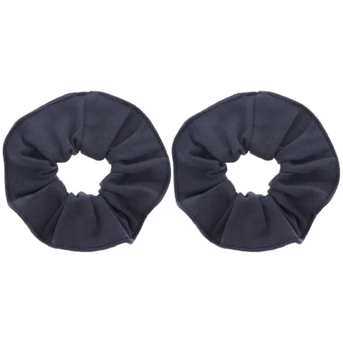 Vista 12 de Set of 2 Large Solid Scrunchies (Beige)