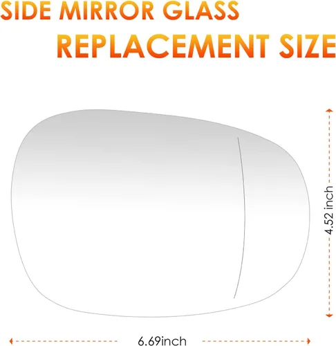 Vista 4 de Reemplazo de cristal del espejo lateral derecho del pasajero para BMW E82 E88 serie 1 2011-2013, E90 E91 E92 E93 serie 3 Series retrovisor lateral