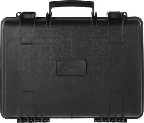 Vista 13 de Amazon Basics Estuche rígido para cámara, pequeño, negro, sólido, 12"L x 11"W x 6"H