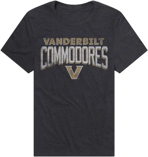Vista 52 de Campus Lab Official NCAA Classic Distressed Logo Collegiate Classic Ring-Spun T-Shirt Unisex for Men & Women