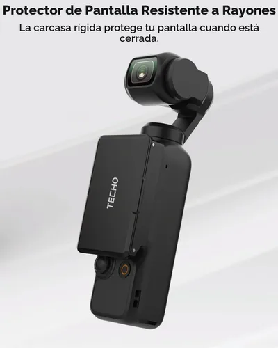Vista 4 de Funda de Pantalla Plegable con Parasol para Accesorios DJI Osmo Pocket 3, Protector Compacto Anti-Reflejos para Fotografía al Aire Libre, Cubierta