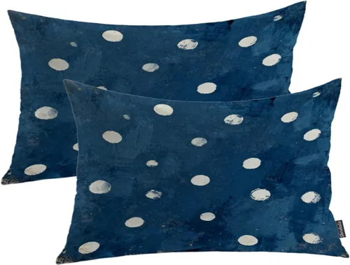 Vista 67 de Shrahala Abstract Art Modern Aesthetic Decorative Pillow Covers, Fluid Forms Minimalist Throw Pillow Cover Blended Hidden Zipper Cushion Cases for
