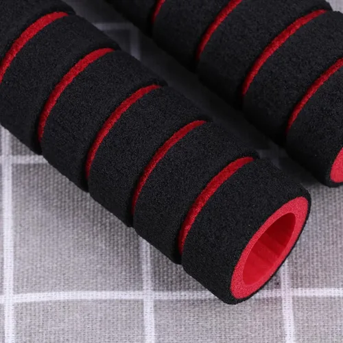 Vista 9 de INOOMP Cubierta antideslizante de espuma para manillar de bicicleta, agarres de barra de mango de esponja para bicicletas plegables eléctricas