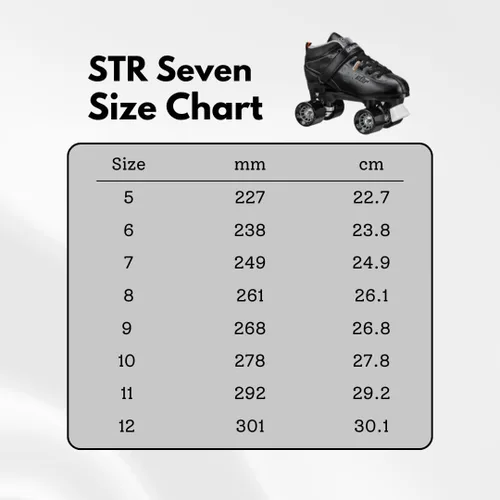 Vista 3 de Roller Derby STR Seven Patines de Velocidad Cuádruples para Hombre