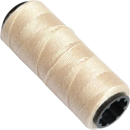 Vista 5 de 3 Rollos de Hilos de Coser Hilos de Tejer para Coser a Mano Trama de Cabello Extensiones de Cabello DIY para Peluca (Beige)
