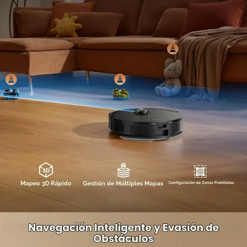 Vista 7 de [Usado] dreame Robot aspirador y trapeador D20 Air Plus, succión potente de 20,000