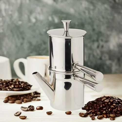 Vista 5 de Ilsa Cafetera napolitana, acero inoxidable, plata, 1-2 tazas