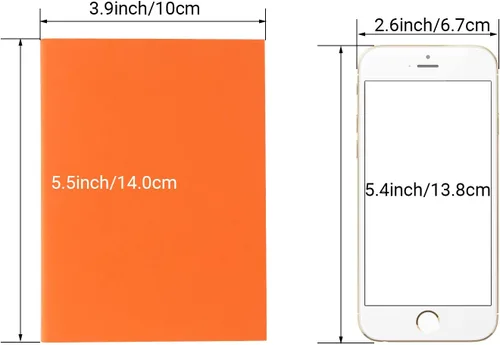 Vista 2 de EUSOAR Cuaderno en blanco, paquete de 24 cuadernos A6 de 3.9 x 5.5 pulgadas, 60 páginas sin forro, diario de viaje, juego de bloc de notas a granel