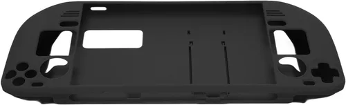 Vista 4 de Funda con función atril para Steam Deck, funda protectora completa para cubierta de vapor, funda protectora a prueba de huellas dactilares con Negro