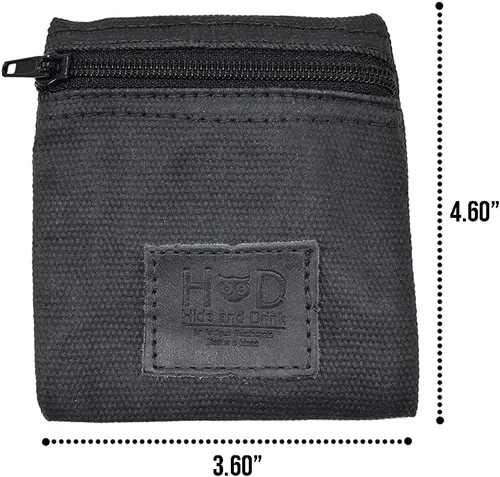 Vista 2 de Hide & Drink, Bolsa de condón de lona encerada resistente al agua, bolsa de bolsillo con tecnología Change Valuables, regalo clásico para socios
