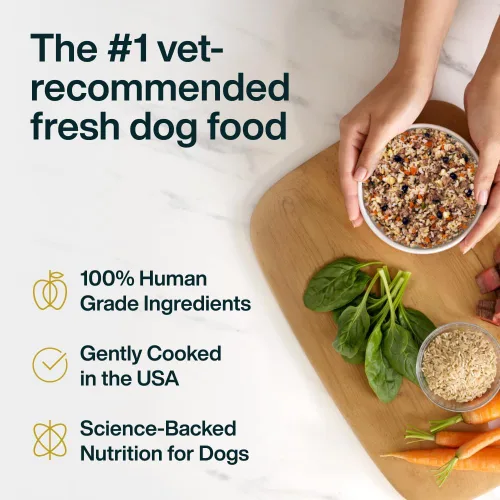 Vista 4 de JustFoodForDogs Pantry Fresh - Alimento húmedo para perros, comida completa o comida para perros, receta de comida para perros de cordero y arroz